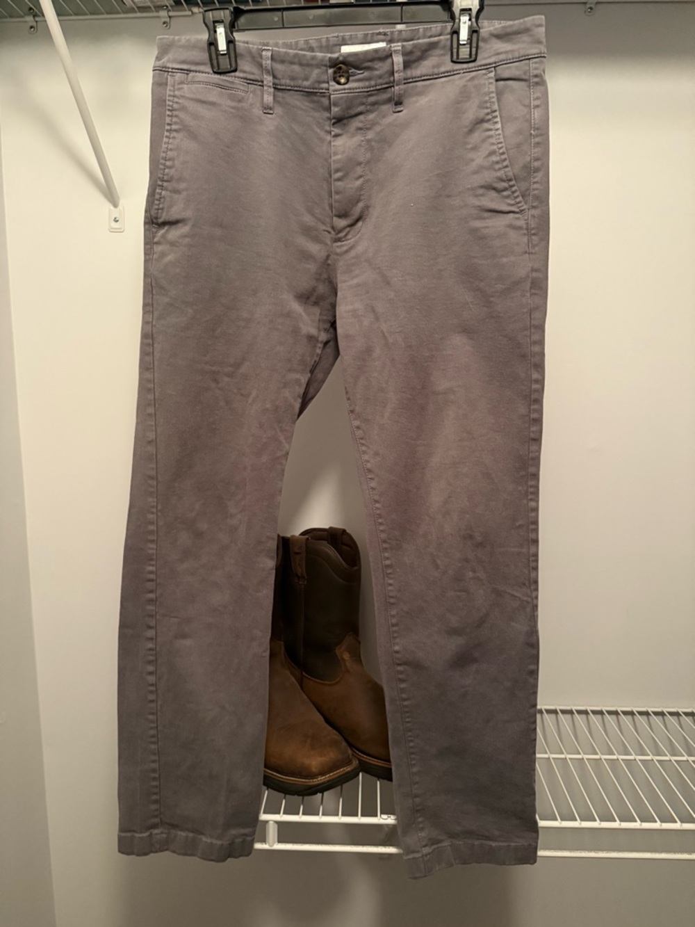Goodfellow & Co Gray Straight-Leg Chinos